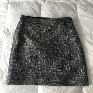Banana Republic metallic a-line mini skirt